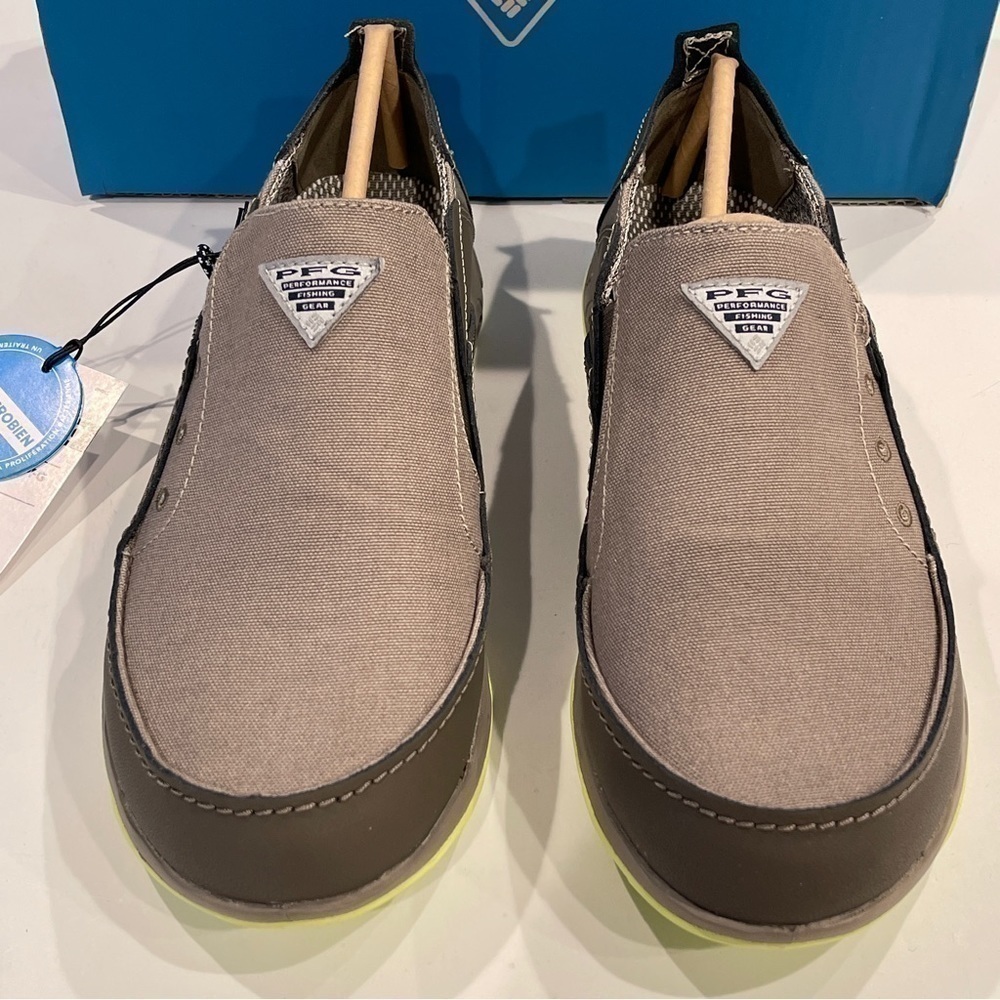 Columbia Men's PFG Bahama Vent Slip On Boat Fishing Shoes Kettle Brown NWT - Picture 14 of 16